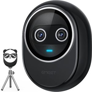 EMEET Live Camera Piko+ E3142 Dual 4K Webcam (3840×2160) Sony 1/2.55" Sensor AI Autofocus + Exposure 3-Mic Noise Cancelling USB-C 73° FOV Magnetic Privacy Cover Windows & macOS Compatible E3142111