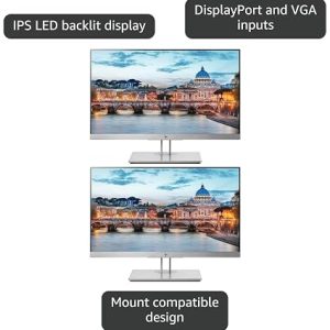 HP ELITE DISPLAY E223 EYE EASE FHD HEIGHT ANGLE AND TILT ADJUSTABLE 23’’ MONITOR WITH VGA USB TYPE B HDMI AND DISPLAY PORT BUSSINES MONITOR