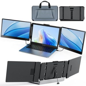 V2COM Z2 Portable Workstation: Triple-Screen Setup