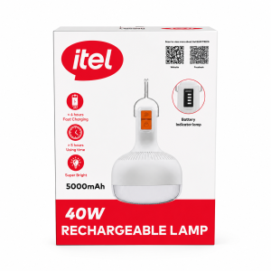 itel IEB-40 40W Rechargeable LED Lamp Bulb