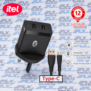 itel 125UL 12Watts 2 USB iPhone charger