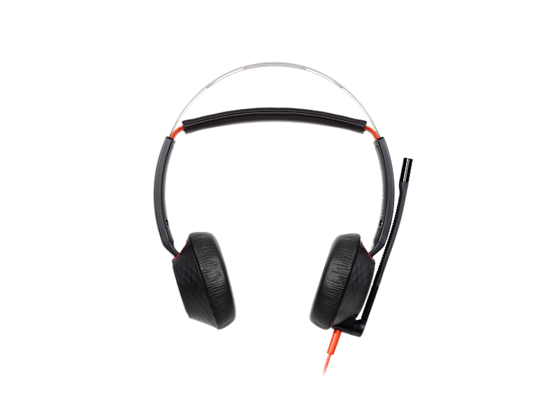 Poly Blackwire 5220 Stereo USB-C Headset +3.5mm Plug +USB-C/A Adapter (8X231AA)