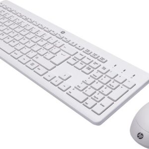 HP 230 White Wireless Keyboard & Mouse Combo - User-Friendly