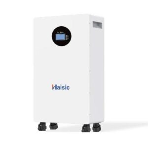 Specifications Specification Details Brand HAISIC Model HS-LD15KW-A2 Battery Type LiFePO₄ Lithium Energy Capacity 15,616Wh / 15.6kWh System Class 48V Nominal Voltage 51.2V Battery Capacity 305Ah Max Charge Current 200A Max Discharge Current 200A Cycle Life >6,000 cycles @ 0.5C, 25°C, 80% DoD Communication RS485 / CAN Weight Approx. 118kg Dimensions 500 × 810 × 233mm Installation Floor-standing Warranty 5 years Key Features 🔋 15.6kWh high-capacity energy storage ⚡ 51.2V / 305Ah 🛡️ Smart BMS protection 🔄 6,000+ cycle life under the specified test conditions 🔌 Up to 200A charge/discharge 📡 CAN and RS485 communication ☀️ Designed for solar and 48V hybrid inverter systems 📊 Built-in display for battery status 🔗 Expandable for larger energy-storage systems