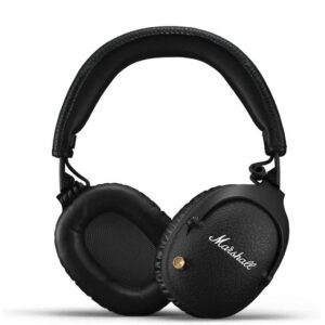 Marshall Monitor II ANC Wireless Headphones featuring 40mm dynamic drivers, active noise cancellation, transparency mode, Bluetooth 5.0, up to 30 hours of playback with