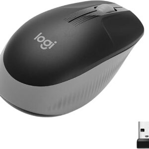 Logitech M190 Full-Size Wireless Mouse – Charcoal (910-005905) Full-Size Wireless Optical Mouse 2.4GHz Wireless Connectivity 1000 DPI Optical Tracking 3 Buttons Line-by-Line Scrolling USB-A Nano Receiver Up to 10m Wireless Range Ergonomic Ambidextrous Design 1 × AA Battery Included Up to 18 Months Battery Life Windows macOS ChromeOS & Linux Compatible Charcoal