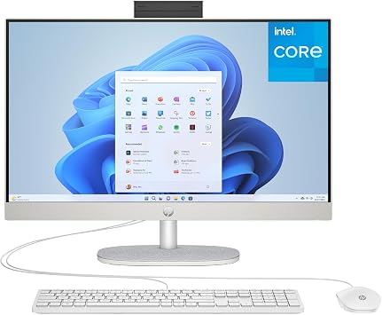 HP 24 All-in-One Desktop Intel Ultra 7 16GB RAM 512GB SSD 24” FHD TOUCHSCREEN Webcam Wi-Fi Bluetooth FreeDOS D18V4EA/D18V2EA