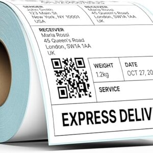 Rongta 4x6 Inch Thermal Direct Shipping Labels 220 Sheets/Roll
