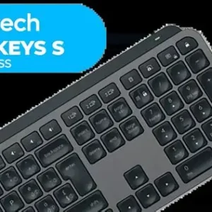 Logitech MX Keys S Wireless Illuminated Keyboard – Graphite (920-011587) Full-Size Wireless Keyboard US International QWERTY Layout Bluetooth Low Energy + Logi Bolt USB Receiver Smart White Backlighting Scissor-Switch Keys Numeric Keypad Connect Up to 3 Devices USB-C Rechargeable 1500mAh Battery Up to 10 Days Battery Life with Backlighting Up to 5 Months with Backlighting Off 10m Wireless Range Windows macOS Linux ChromeOS and iPadOS Compatible Graphite